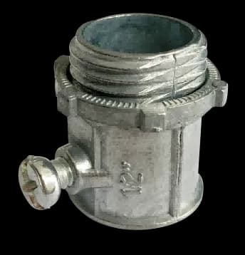 Conector EMT de zinc tipo tornillo