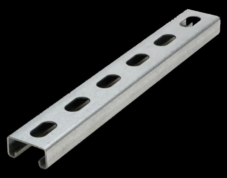 Canal Strut de acero pregalvanizado 41 × 21 × 2.5 mm · 3.05 m